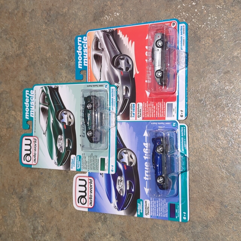 Toyota supra autoworld LOT all 3